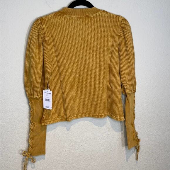 Free people Tasha Thermal Top Mustard'[p]-= - Picture 12 of 12